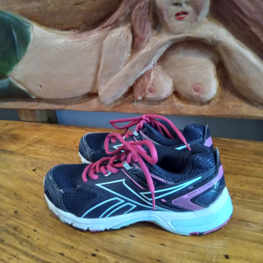 Reebok Quick Chase Size 7 Blue and Pink Running Sneakers - Picture 7 of 15